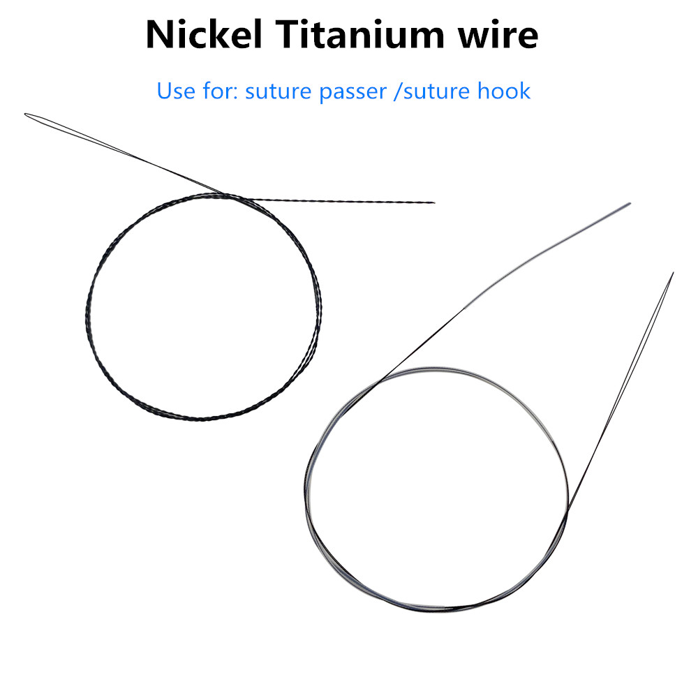 Orthopedic Instrument Medicine Rotator Cuff Suture Hook Shoulder Arthroscopy Lasso Suture Titanium Line Guide Wire