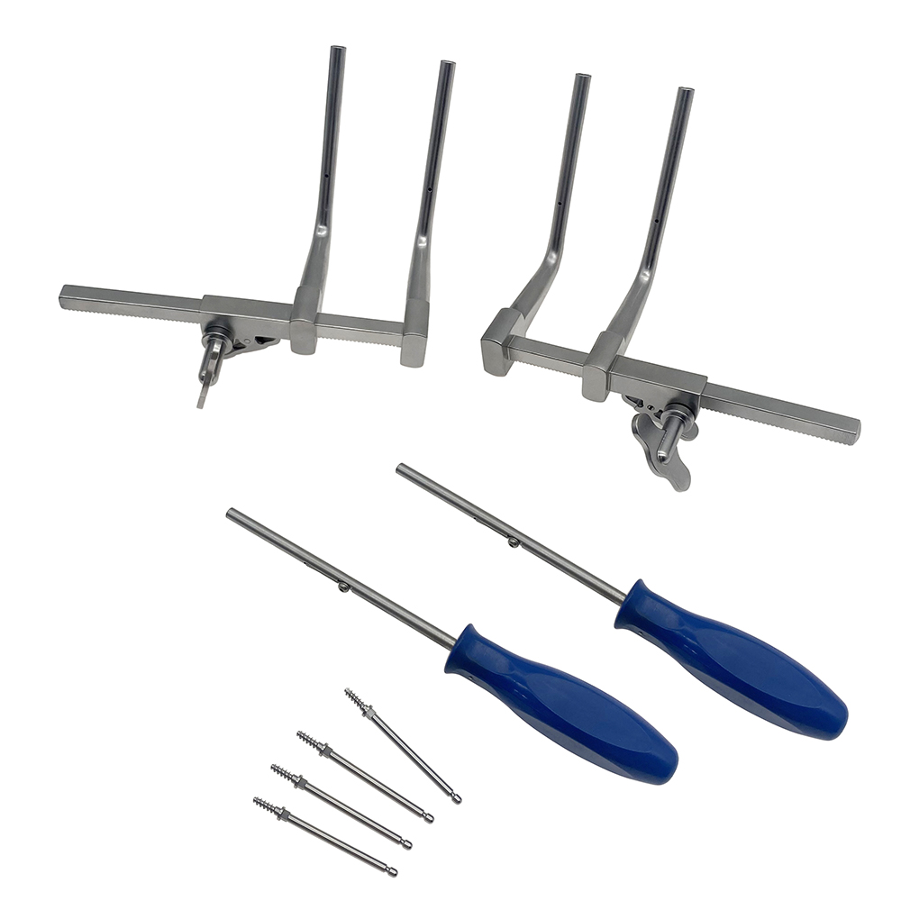 Vertebral Distractor Set Distractor Drill Guide Screwdriver Screws Cervical Distractor Neuro Spine Surgical Instruments