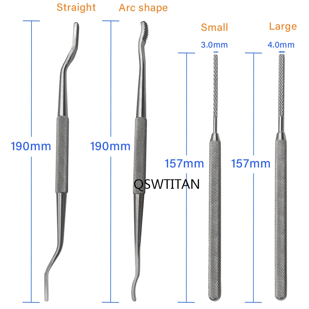 Orthopedic Bone Rasp Bone File Trochlea Rasp Stainless Steel Bone Grind Orthopedic Surgical Instrument Pet