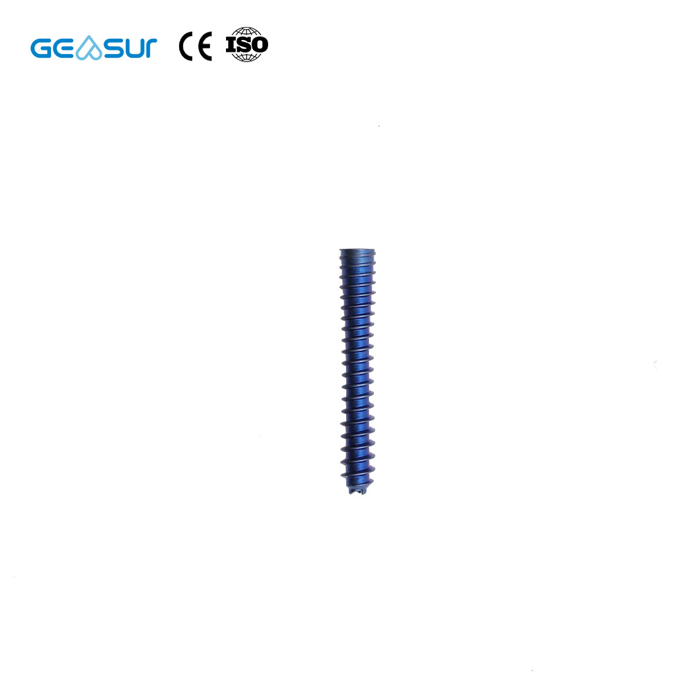 Geasure CE ISO Certified Class III Titanium Alloy Headless Compression Cannulated Screw-Orthopedic Implant for Orthopedic