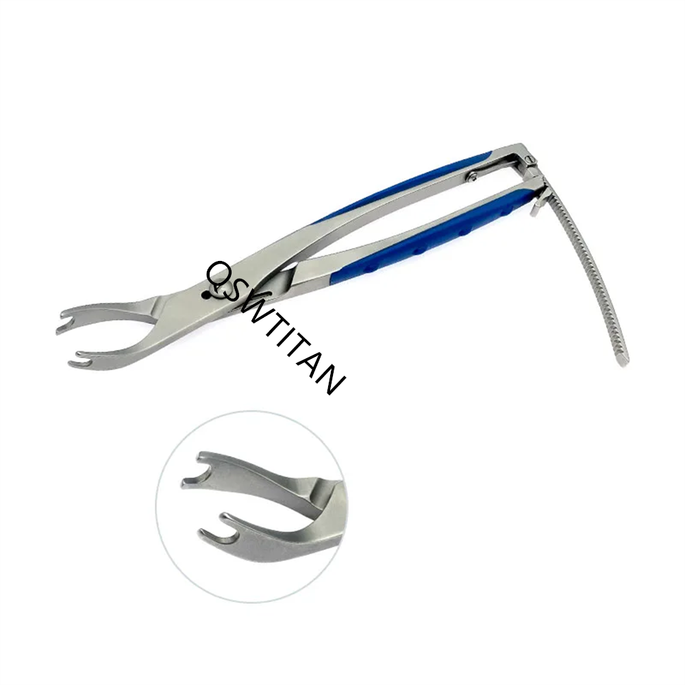 Stainless Steel Compression Forceps Silicone Handle Spinal Orthopedics Surgical Instruments