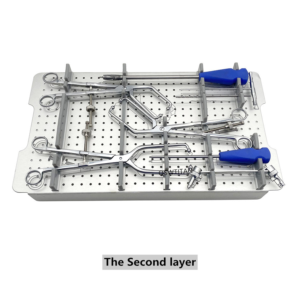 Stainless Steel Pelvic Reconstruction Bone Plate Set Orthopedic Surgical Reconstruction Plate Operation Instrument