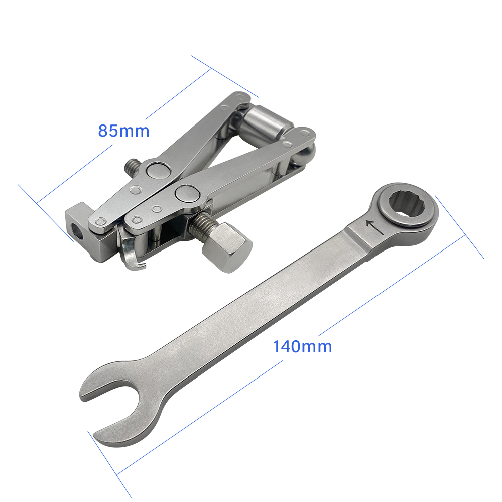 Orthopedic Instrument Medical Stainless Steel Tension Device Retractor Compression Reduction Device with Wrench Tensioner