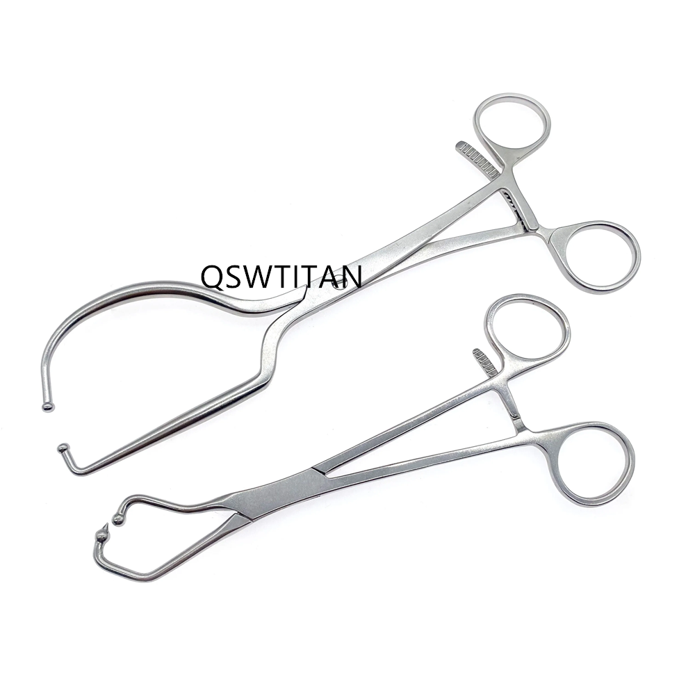 Plate Locking Forceps Half Ring Forceps with Ball Orthopedic Instrument
