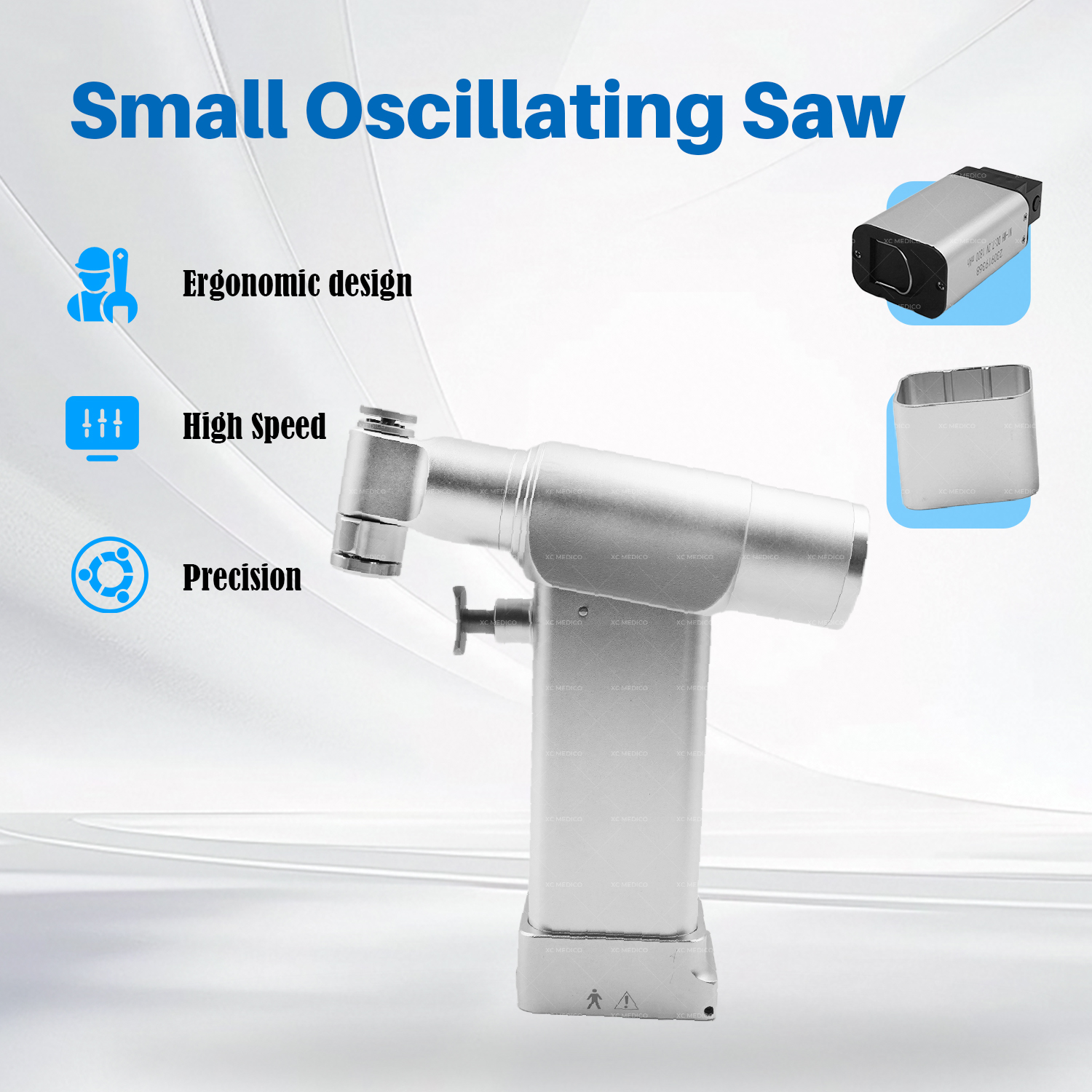 XC Medico Small Oscillating Saw Electric Steel Orthopedic Surgical Instruments for Hand Foot Pet Surgery