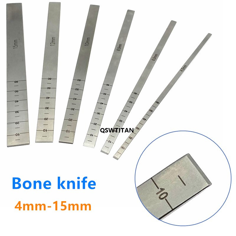 Bone Knife Bone Osteotomes 4mm-15mm Bone Blade Thin Durable Veterinary Orthopedics Surgical Instruments