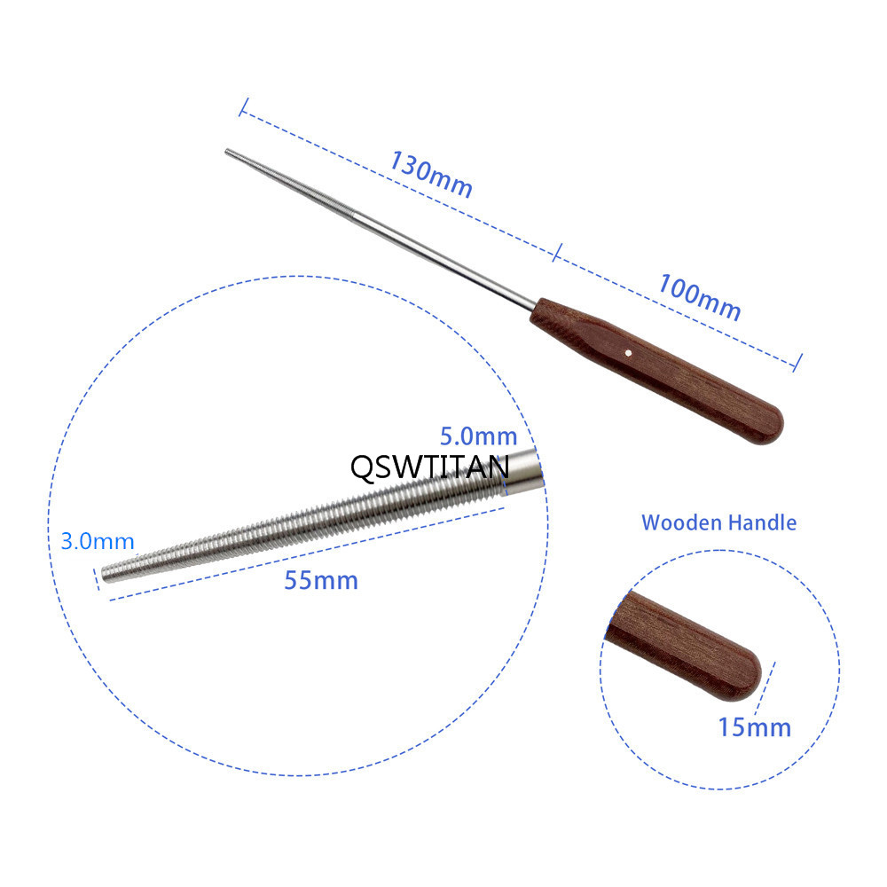 Bone File Taper Type Trochlea Rasp Bone Grind Bone Joint Rasp Stainless Steel Orthopedic Veterinary Instrument