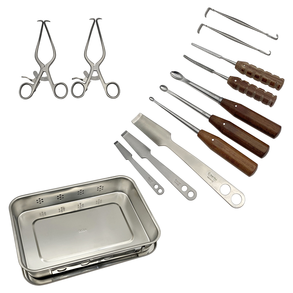 Hip Arthroplasty Instrument Set Self-locking Retractor, Skin Hook,hatt Spoon Hip Retractor Orthopedic Instruments Pet