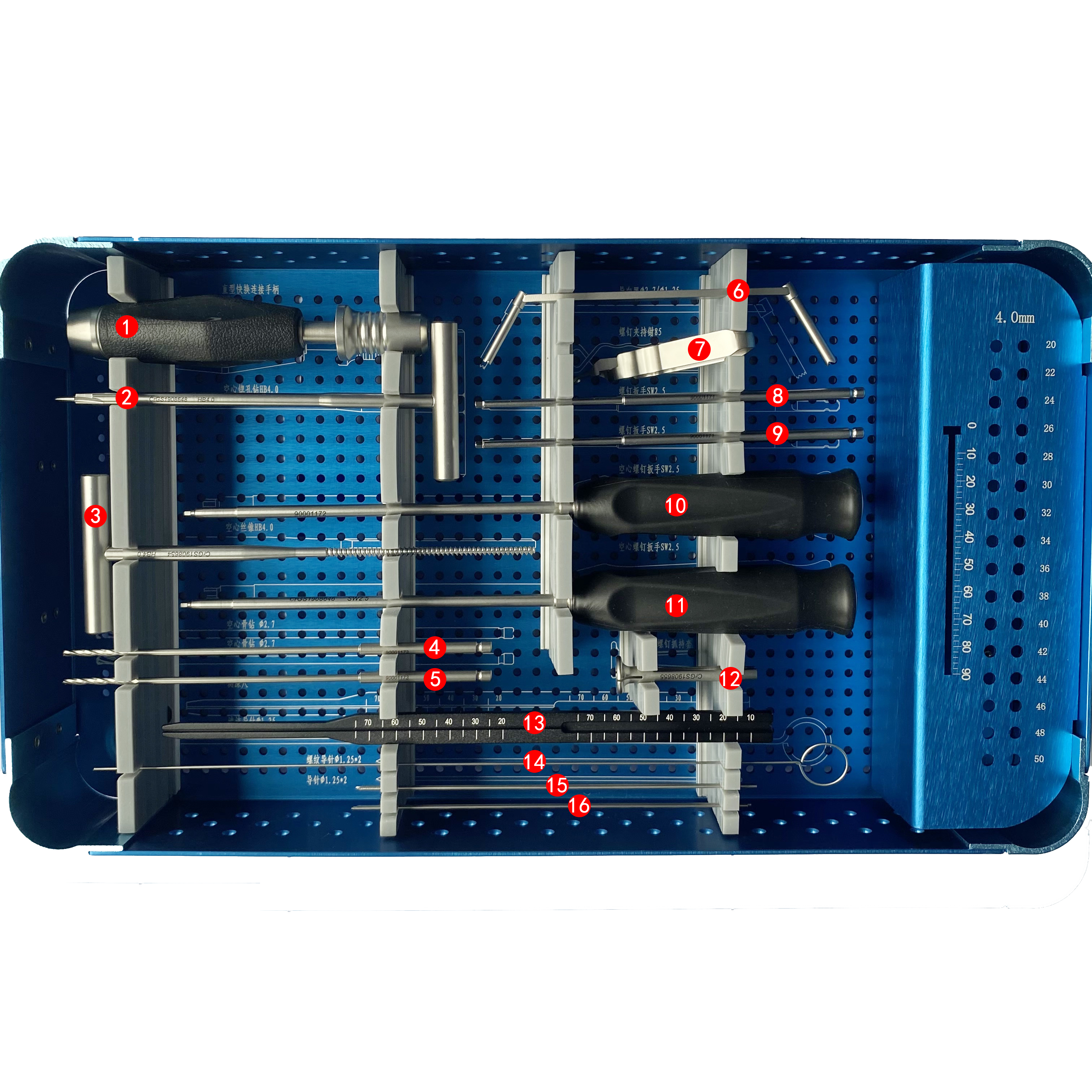 Cannulated Screw System(4.0) Instruments Set  Orthopedic Surgical Instruments