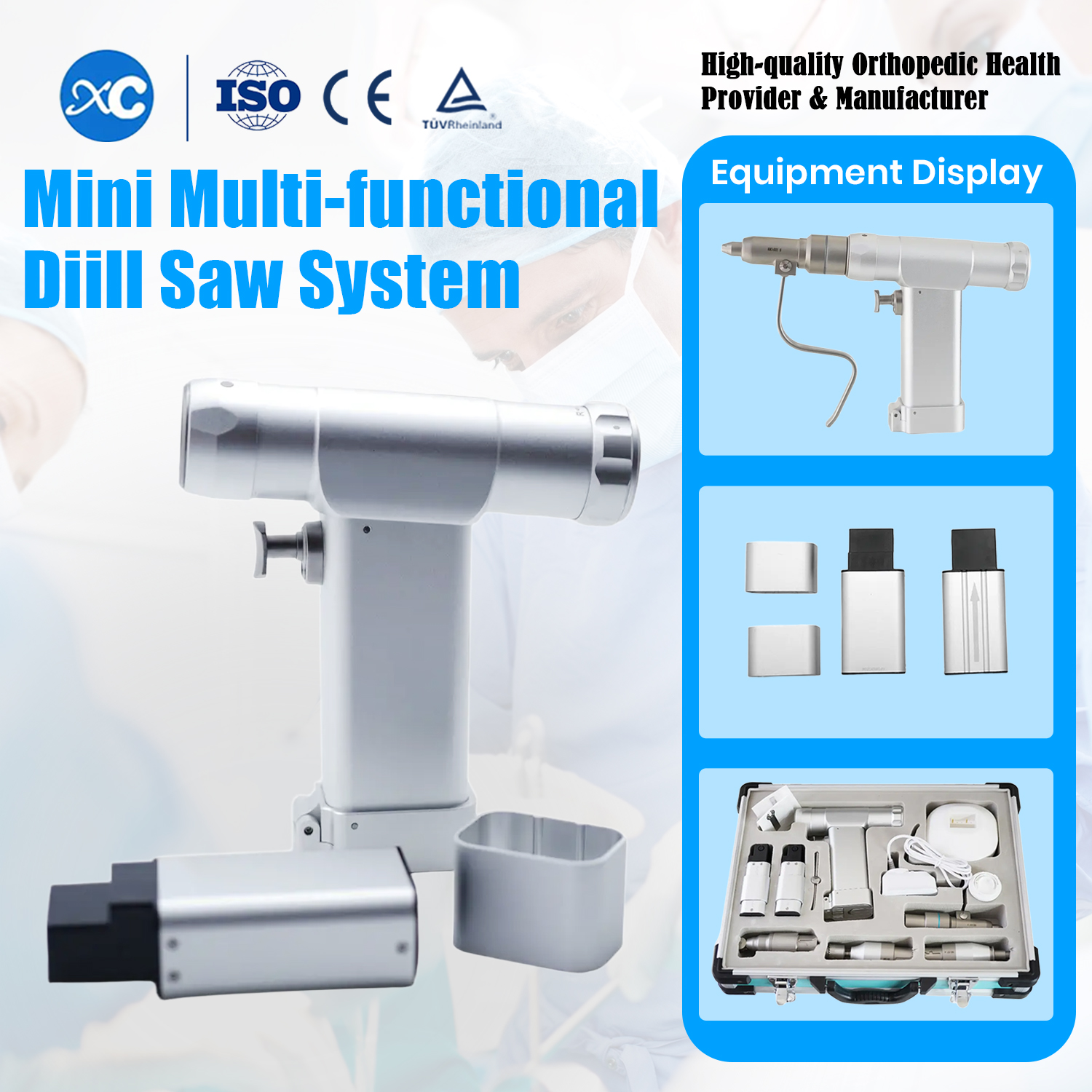 Factory Supply Orthopedic Power Tools Mini Multi-Functional Drill Instruments Implants Veterinary Surgical Instruments for Dog