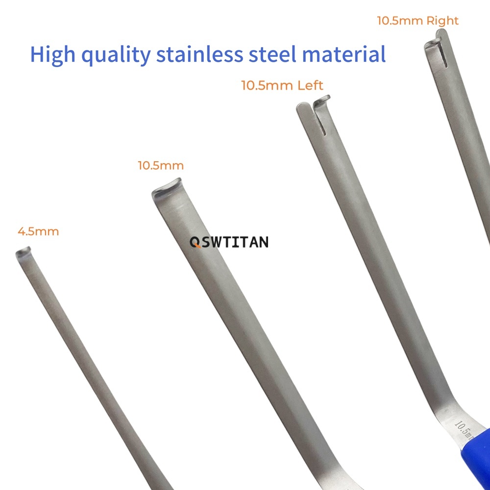 QSWTITAN Orthopedic Spinal Surgical Instruments 10.5mm Guide Retractor UBE Guide Pulling Hooks Instrument Pet
