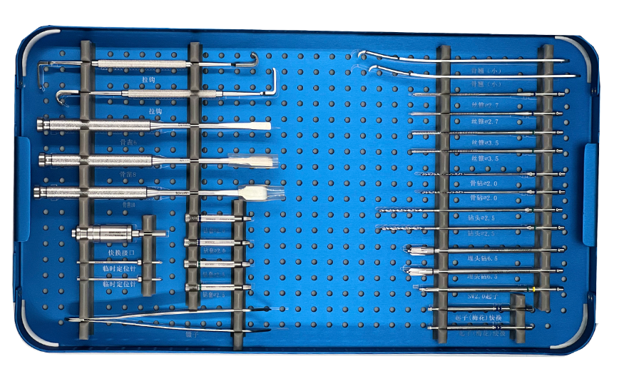 Fast Delivery Orthopedic Locking Plate Instrument Set for Foot and Ankle