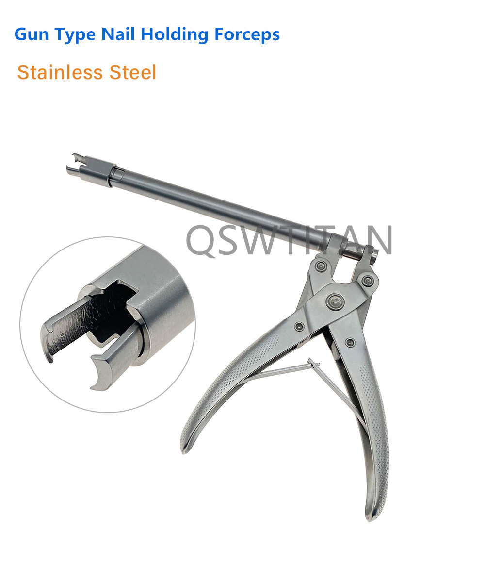Orthopedic Frog Type Nail Holding Pliers Spinal Lumbar Vertebra Nail Holding Forceps Autoclavable Orthopedic Surgical Instrument