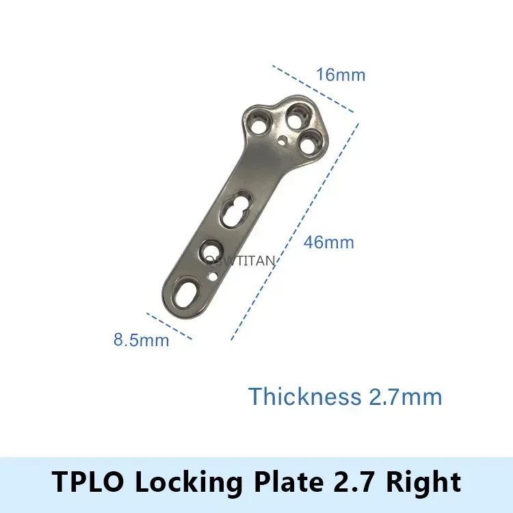 Right 2.7 TPLO Plate