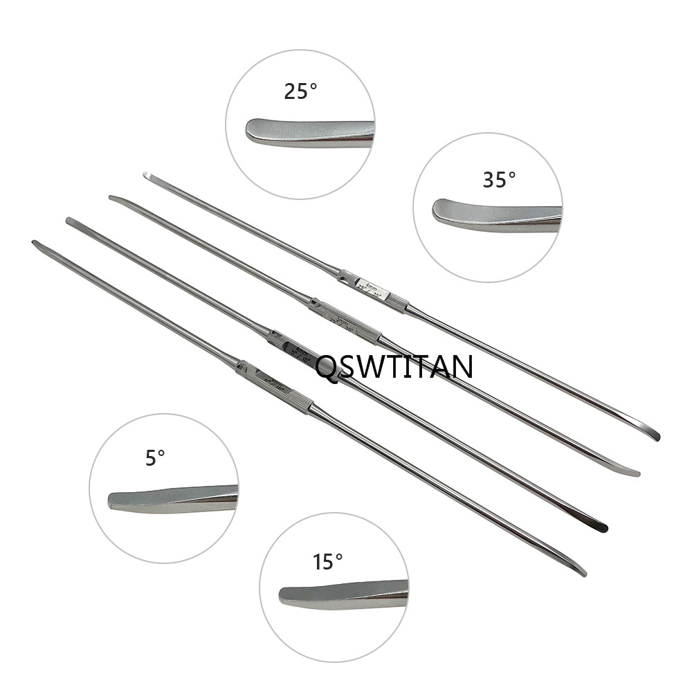 UBE Bone Elevators Double Ended Stripper 1PC Spinal Periosteal Stripper Two-channel Foraminoscope Instrument  3mm 4mm