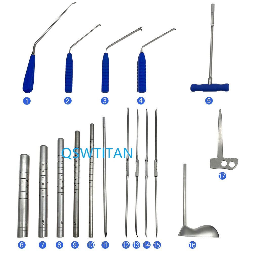 Stainless Steel UBE Spine Instrument Set Unilateral Biportal Endoscopic Instruments With case Autoclavable