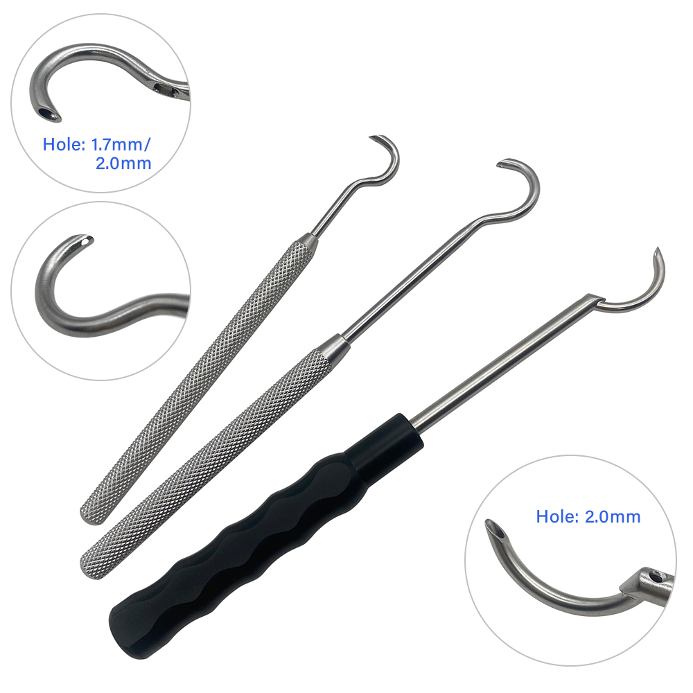 Stainless Steel Wire Passers Phalanx Wire Guider Pet Veterinary Instrument Autoclaveable