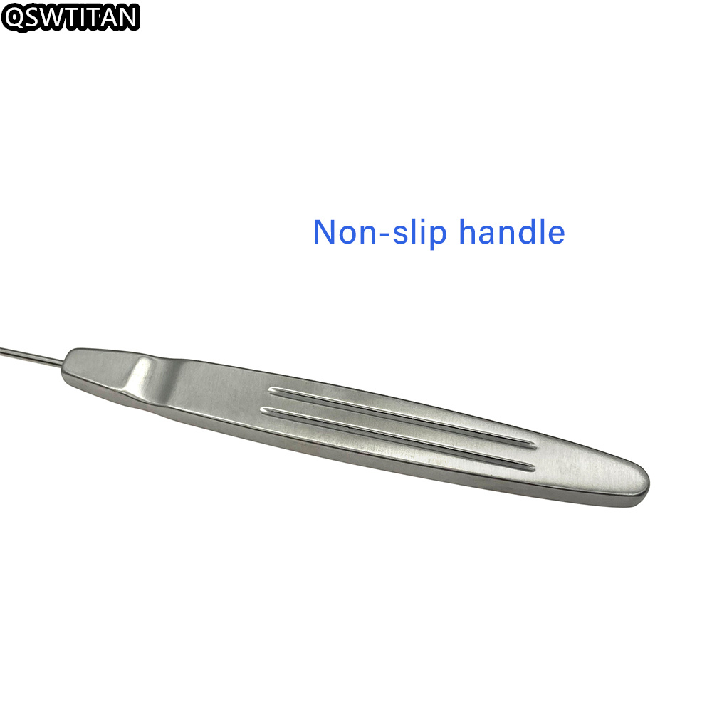 Puncture Outfit Single-end Cosmetic Plastic Surgery Instrument Stainless Steel Flat Handle Puncture Tools
