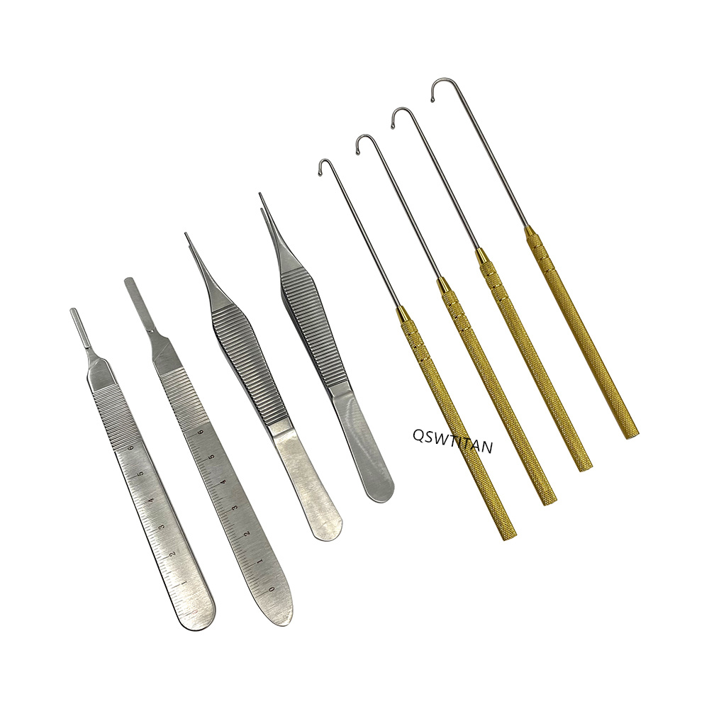 Animal Ovariectomy Spay Kit Ovary Ligation Set Sterilization Tool with Box Pet ovarian surgical instruments Stainless steel