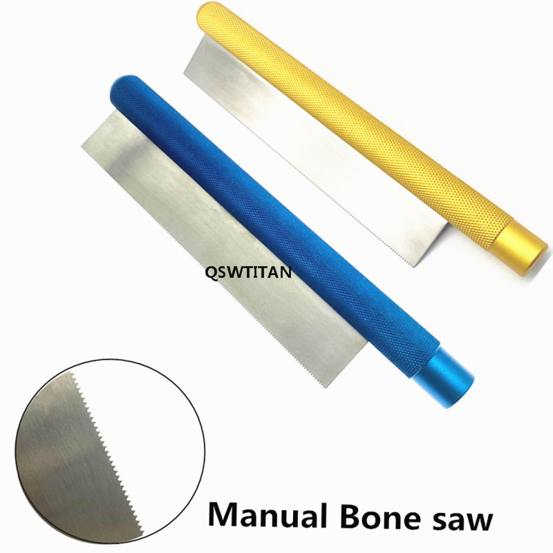 Stainless Steel Bone Saw Thin Saw Blade Manual Bone Saw Hand-held Veterinary 18cm Surgical Bone Saw Orthopedics Instruments