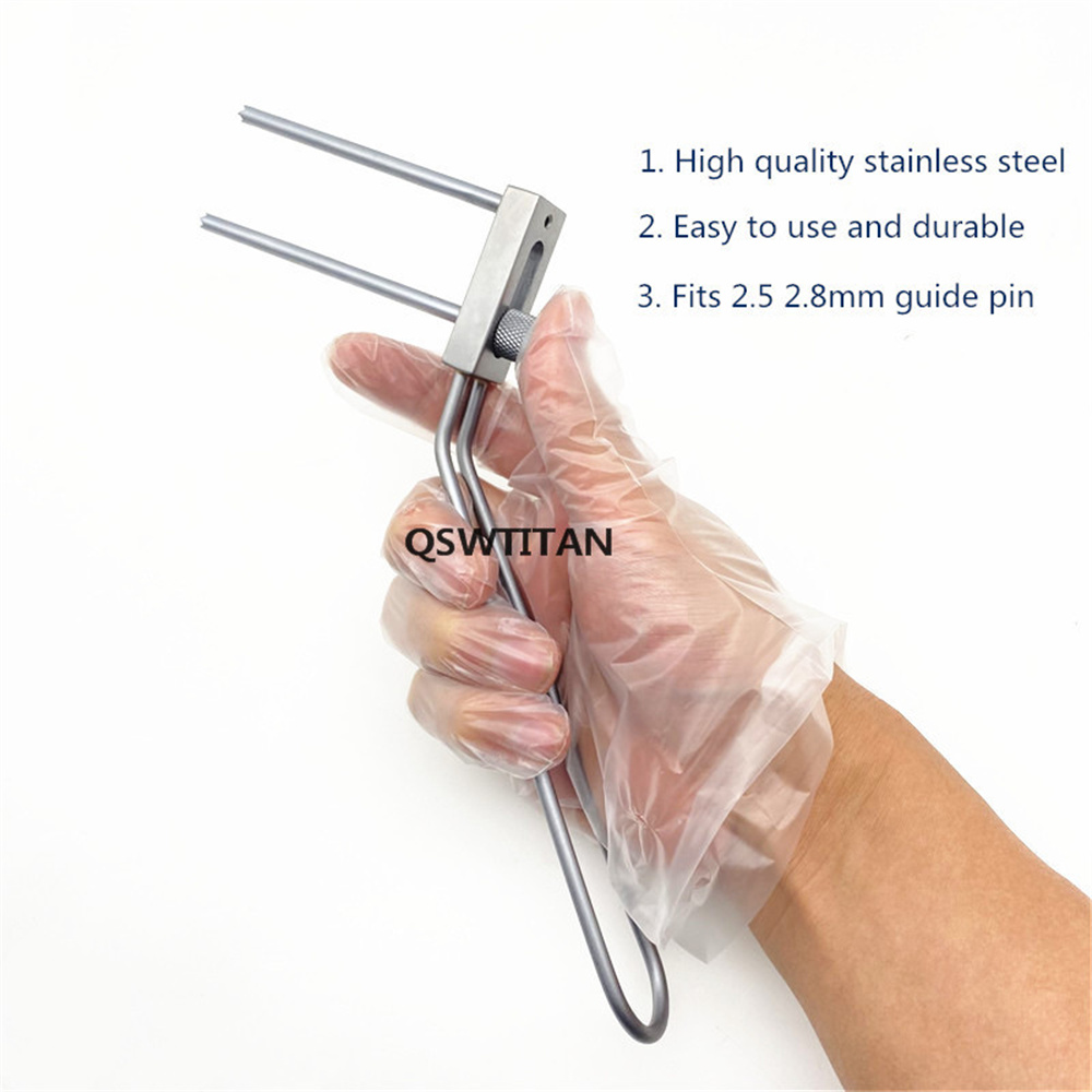 Guide Pin 2 Hole Guider Kirschner Wire Guide Pin Parallel Guider Orthopedic Surgical Instruments