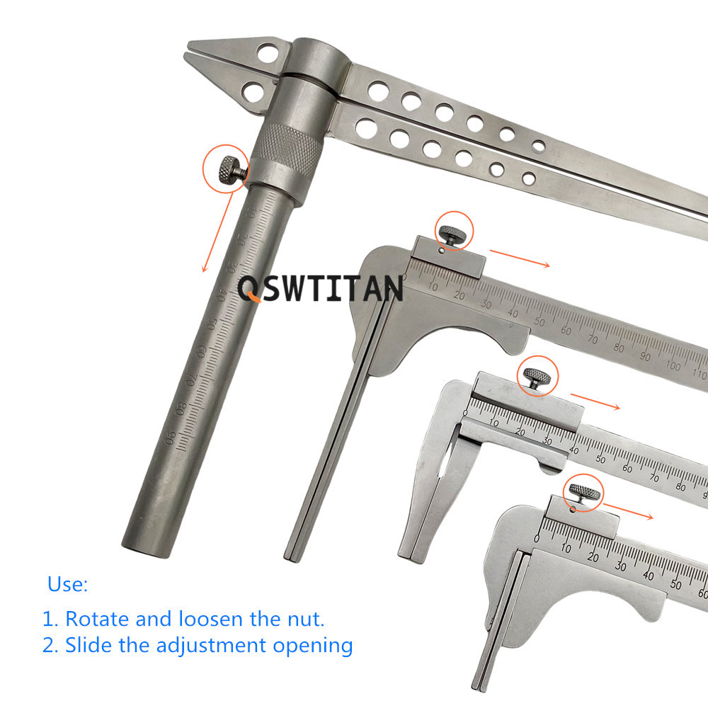 0-140mm Lumbar Vernier Caliper Joint Caliper High Precision Measuring Tool Pet Orthopedics Instruments