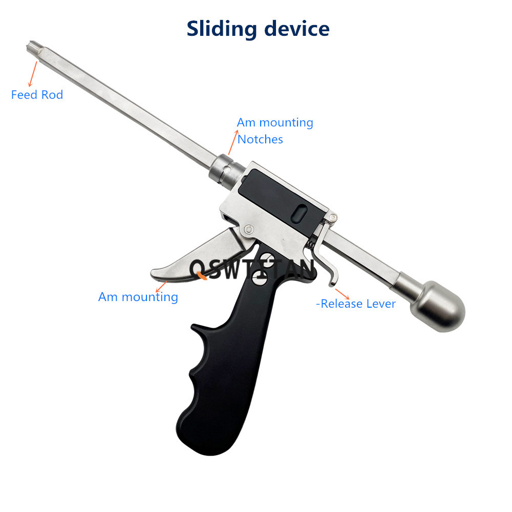 QSWTITAN Orthopedic Collinear Reduction Clamp Set Gun Type Reduction Forceps Pliers Orthopedic Instrument Pet