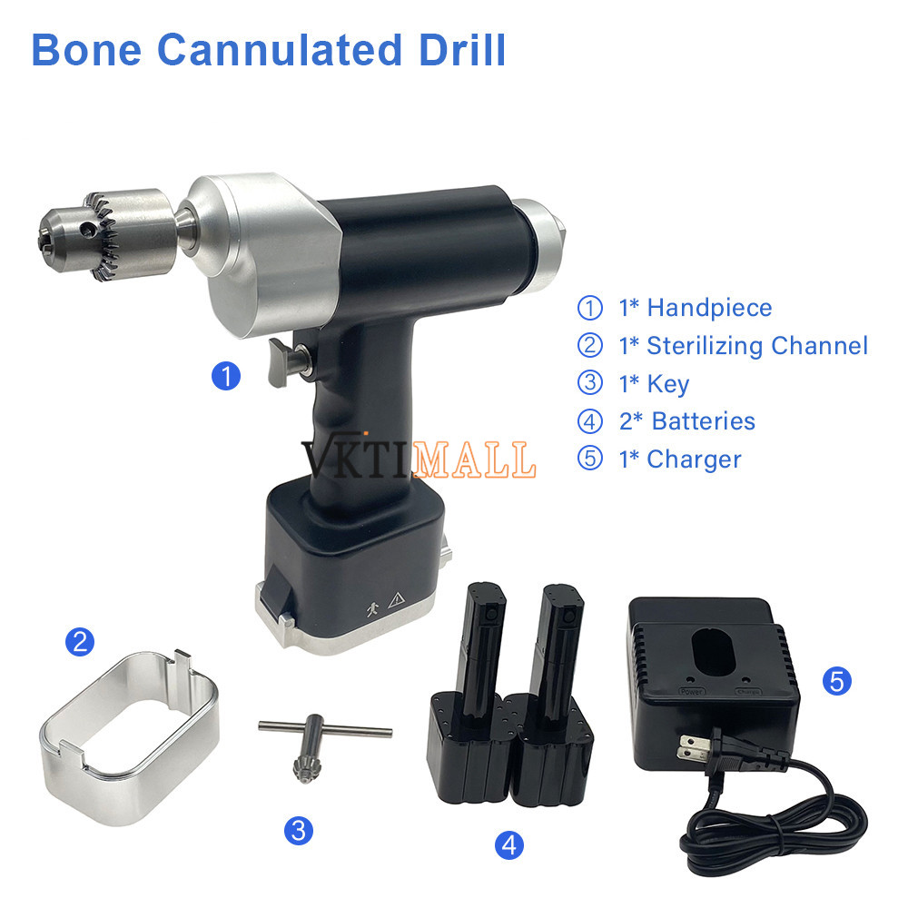 Orthopedic Cannulated Drill Medical Electric bone Drill Autoclavable hollow drill Orthopedic Veterinary pet Surgical Instruments
