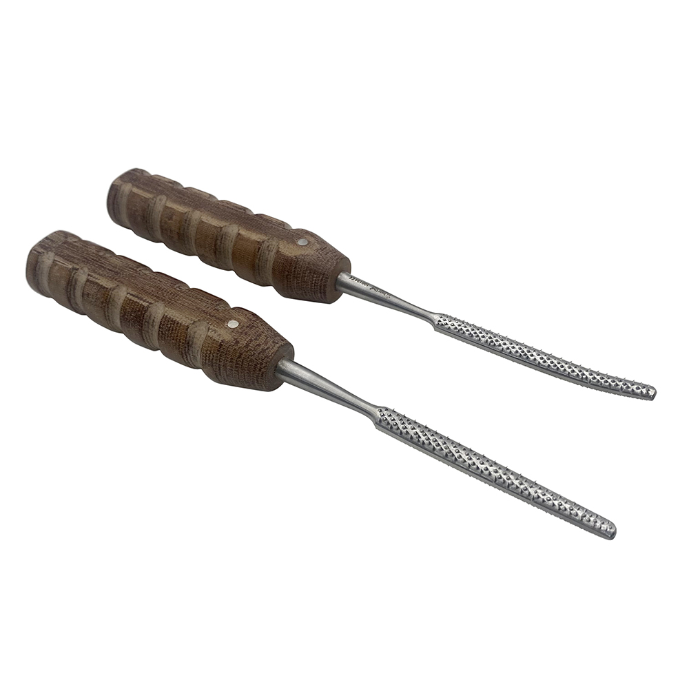 Bone Files Rasps Straight Curved Orthopedic Bone File Rasps Stainless Steel with Wooden Handle Orthopedic Instrument