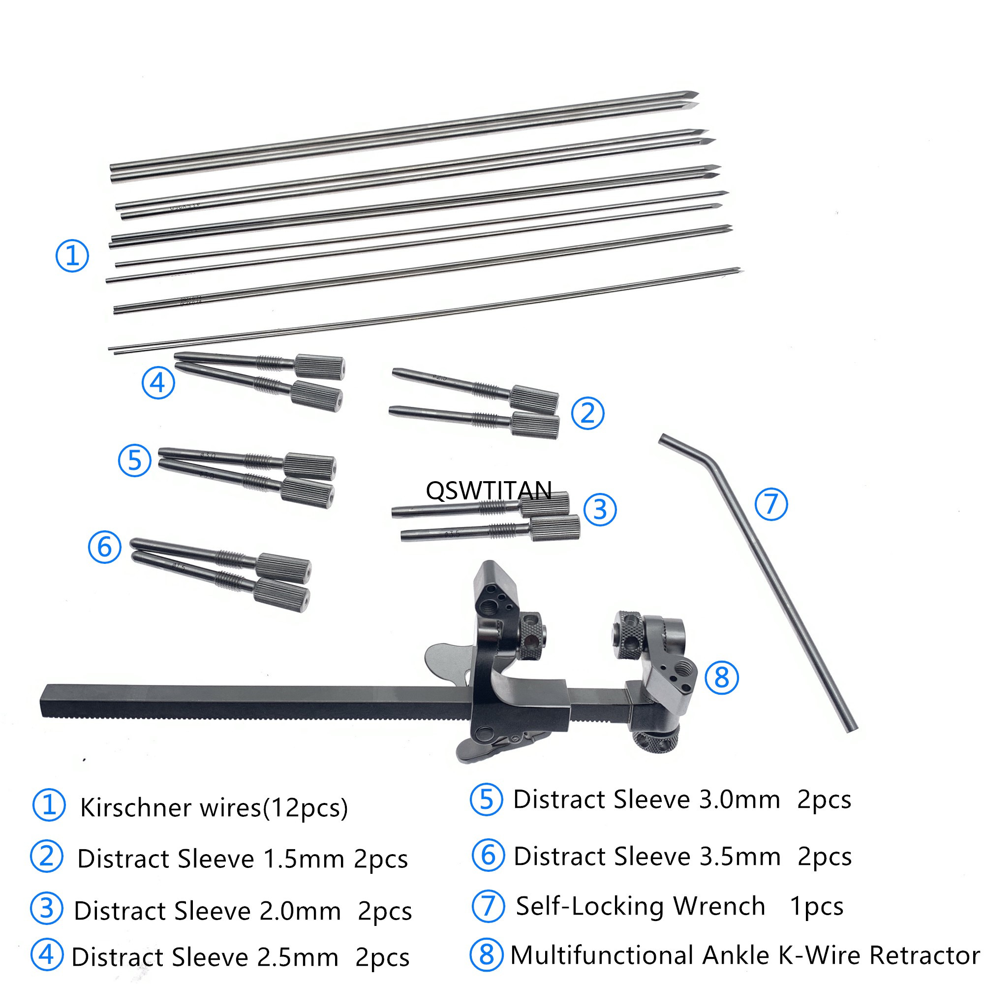 Orthopedic Stainless Steel Multifunctional Kirschner Wire Spreader Instrument Set