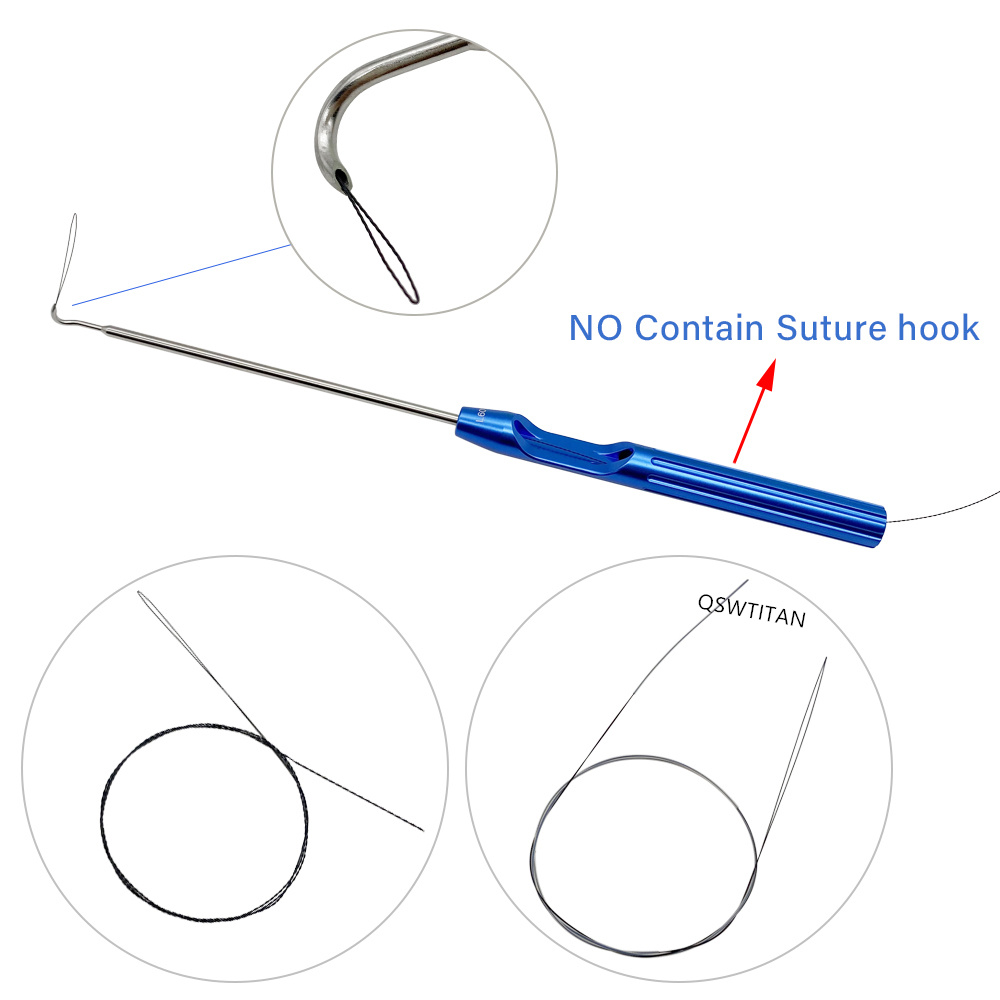 Orthopedic Shoulder Arthroscopy Titanium Wires Wire Pass Suture Passer Suture Hook Guide Wire Pet Surgical Instruments