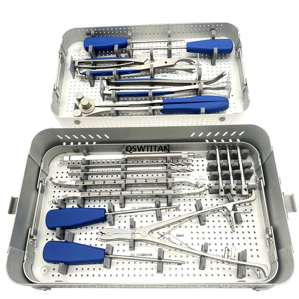 Orthopedic Spinal Lower Instrument Set Plate Instruments Kit Pet Surgical Orthopedic Instruments