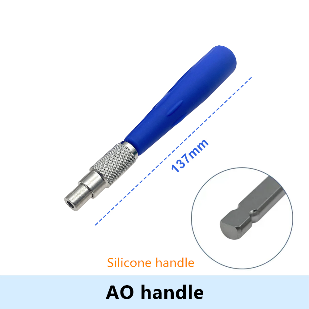 10pcs Orthopedic Screwdriver Nail Hexagon Driver Plum Star Screwdriver and 1pcs Bone Screw Driver AO Quick Coupling Handle