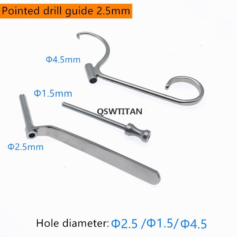 Pointed Drill Guide Pet Surgical C Type Guide Drill Veterinary Drill Sleeve Orthopedic Instruments