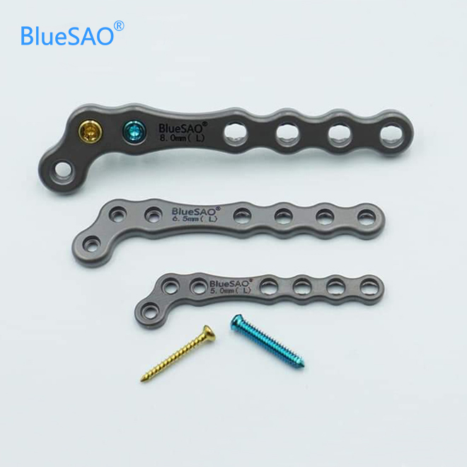 BlueSAO Veterinary Orthopedic Implants 5mm L - Shape  Reconstruction Locking Plate