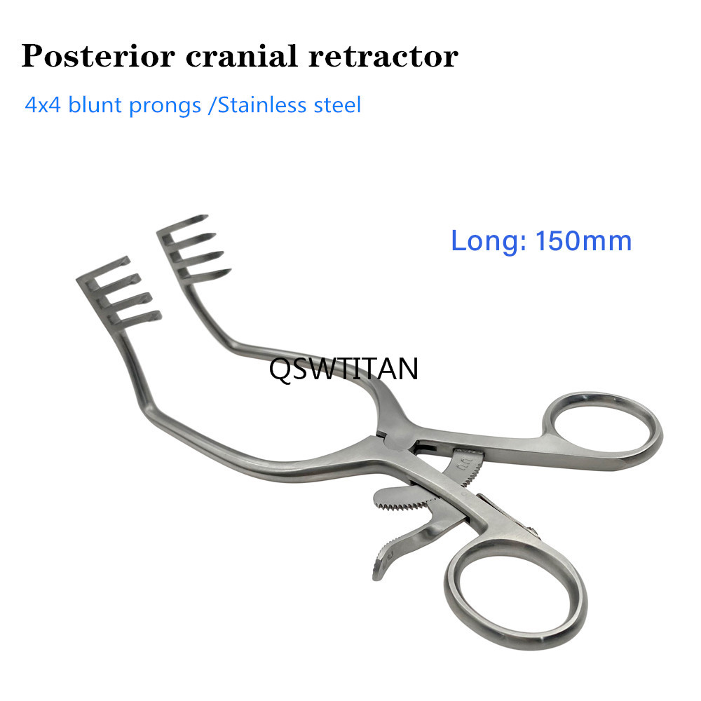 Posterior Cranial Retractor Stainless Steel Multi-hook Retractor Cerebellar Retractor Pet Orthopedic Surgery Instruments