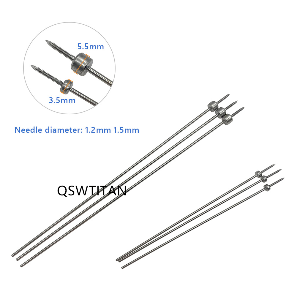 Temporary Reduction-Plate Holding Threaded Pins Fixation Bone Plate Ball Head Fixation Needle Veterinary Orthopedic Instrument