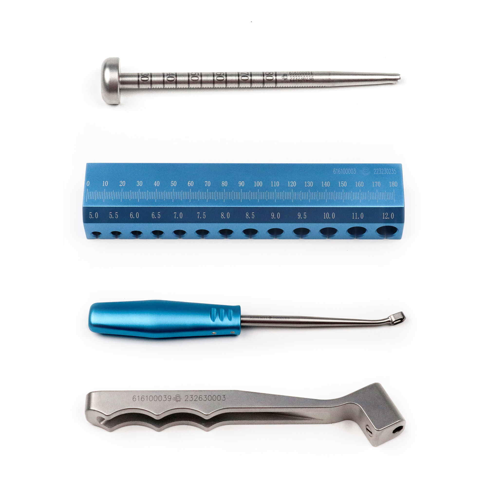 CANWELL Manual Stainless Steel Knee Arthroscopy All ACL Tibial Drill Guide Sports Medicine Orthopedic Surgery Instrument Set