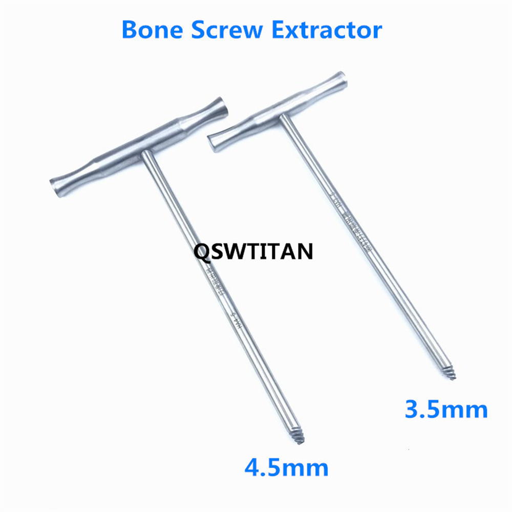 Bone Screw Extractor with T Handle Orthopedics Veterinary Instrument