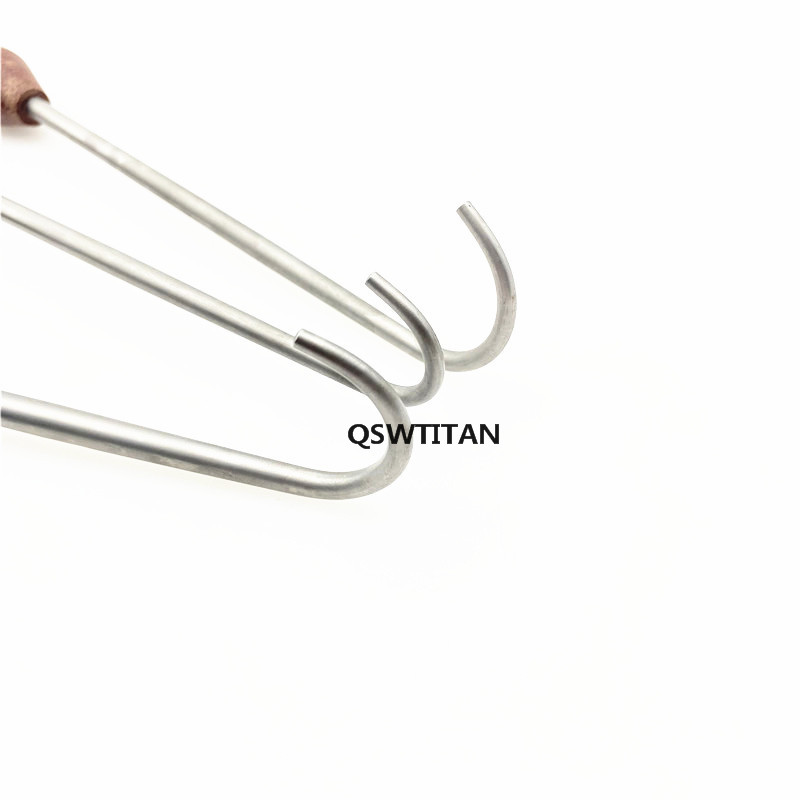 Bone Hook Retractor Bone Knee Raiser Hip Retractor Wooden Handle Orthopedic Surgical Instruments