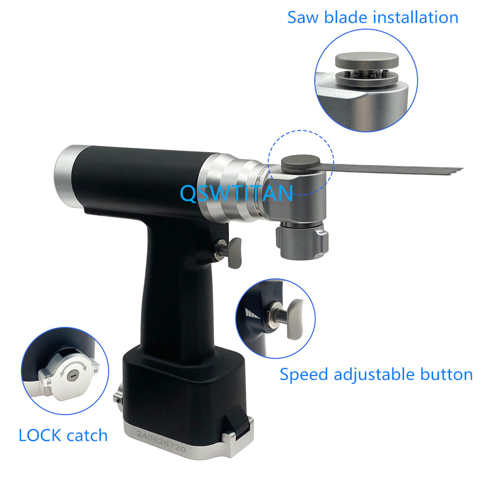 Electric Oscillating Saw Bone Cutting Saw with Blades Medical Bone Saw Autoclavable Orthopedic Surgical Instrument