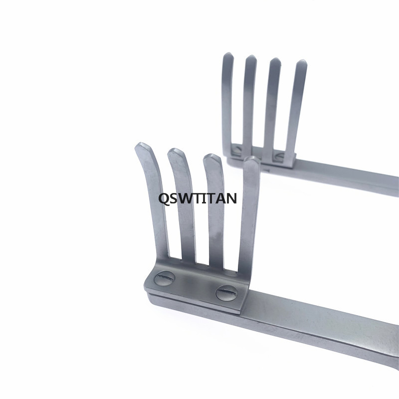 Orthopedics Bone Retractor Rib Retractor 4 Prongs Lumbar/Rib Manual Distractor Multifunctional Orthopedic Instruments