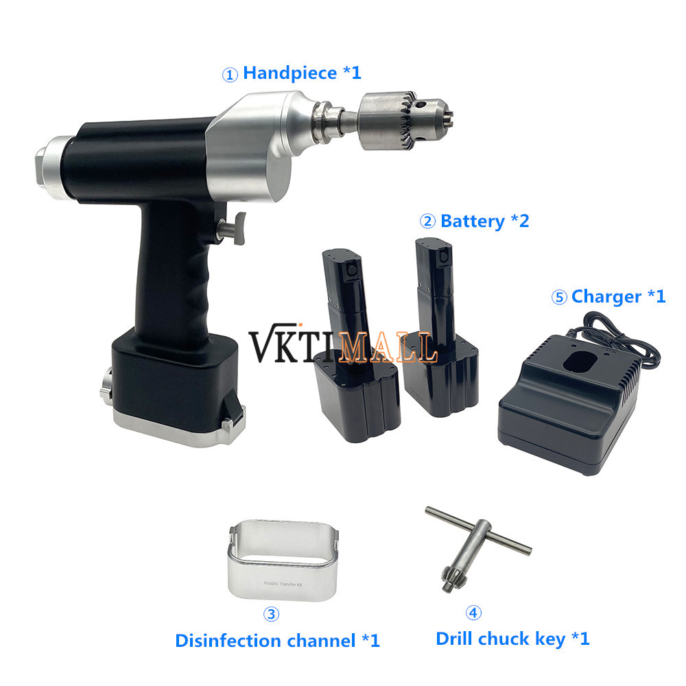 Orthopedic Cannulated Drill Trauma Surgery Electric Power Bone Drill Hollow Orthopedic Medical Pet Surgical Instruments