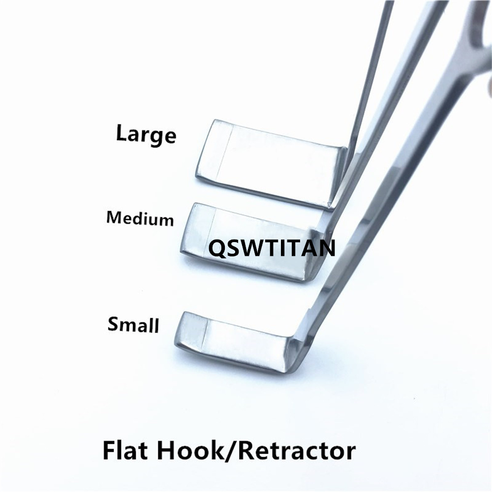 Flat Hook Flat Retractor Bone Retractors Stainless Steel 3pcs/set Training Tools Orthopedic Surgical Instruments