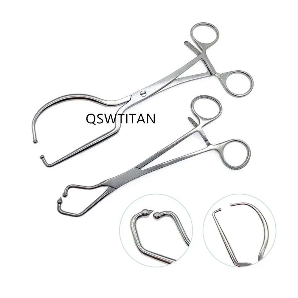Plate Locking Forceps Half Ring Forceps with Ball Orthopedic Instrument