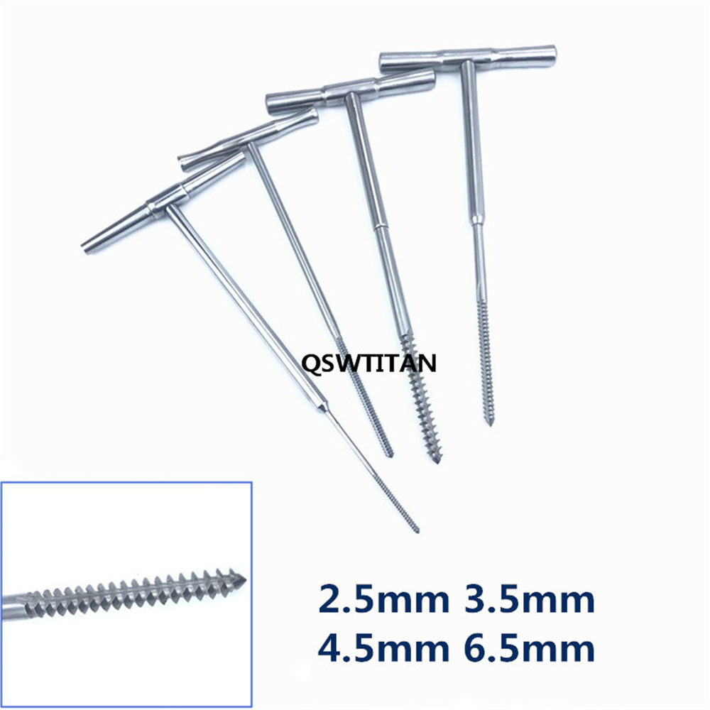 Orthopedic Tapping Device Bone Tap with T Handle Stainless Steel Veterinary Orthopedics Instrument
