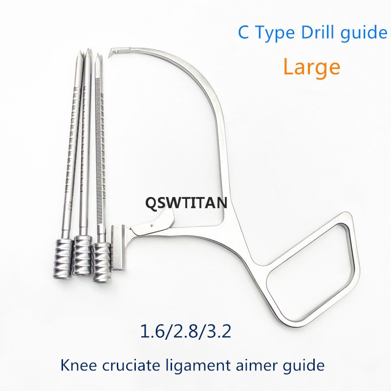 Orthopedic Instrument Knee Cruciate Ligament Aimer Guide C-type Shoulder K-wire Aiming Guide Femoral Tibial Elbow Joint Aimer