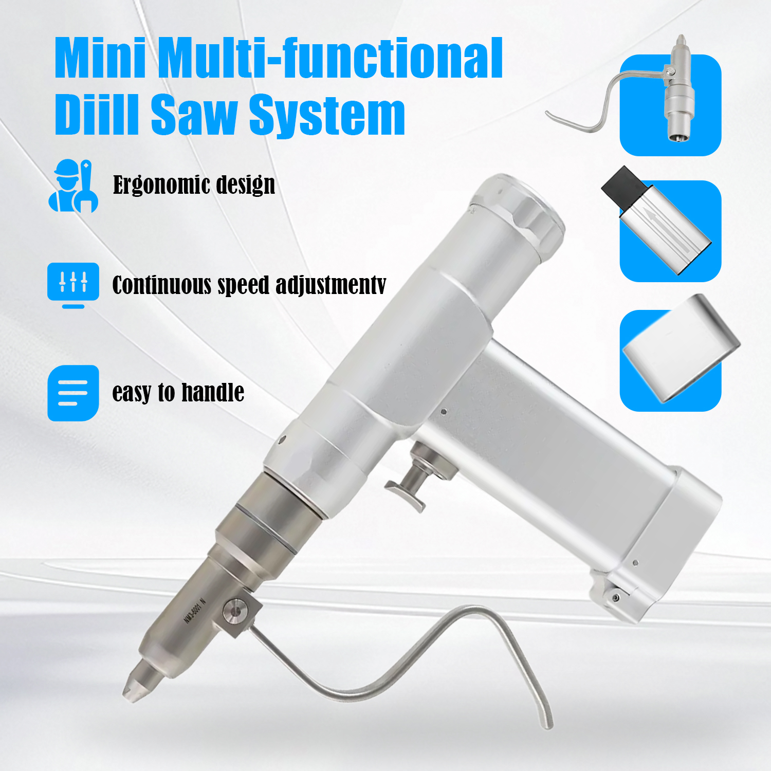Veterinary Small Bone Saw K Wire Cannulated  Mini Multi-function Orthopedic Drill and Saw Set for Animal Bone Surgery