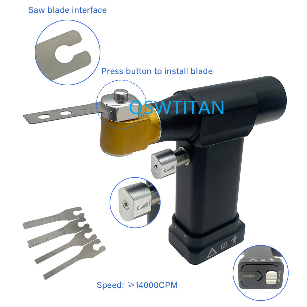 Orthopedics Electric Saw MIni Bone Hand Saw Veterinary Sagittal Saw Oscillating Saw Orthopedic Surgical Instruments-QSWTITAN