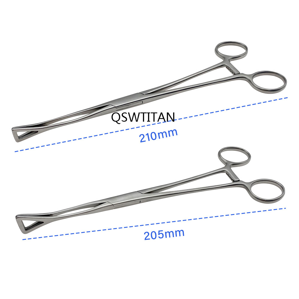 Stainless Steel Non-Slotted (closed End) Clamp Forceps With Grinding groove for Better Clamping Hemostatic Surgical Use